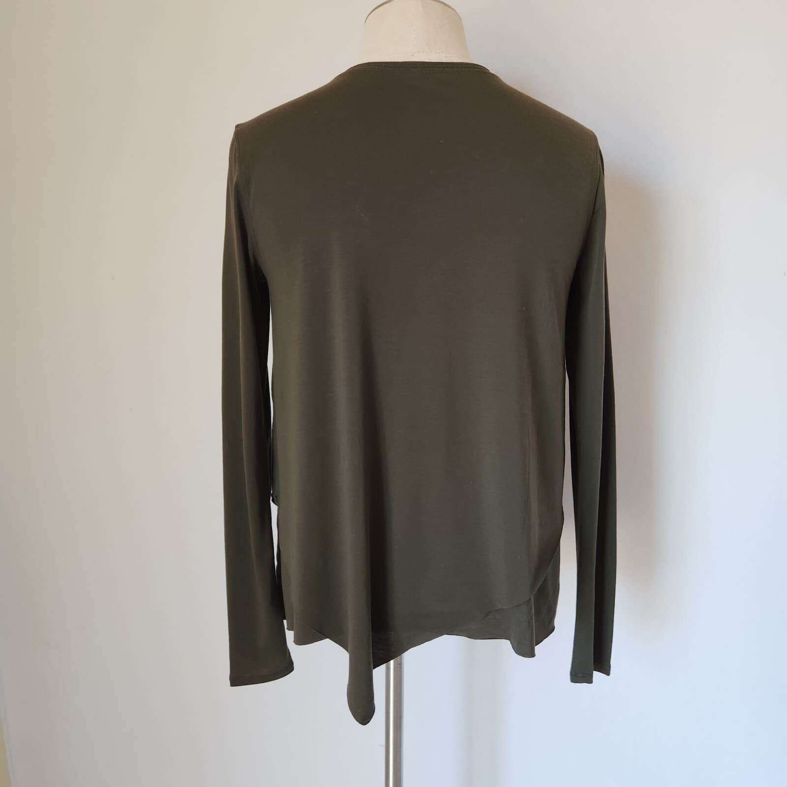 Lululemon Sweetest Day Long Sleeve Top Layer Crewneck Tencel Dark Olive Bust 38" - Thumbnail 11