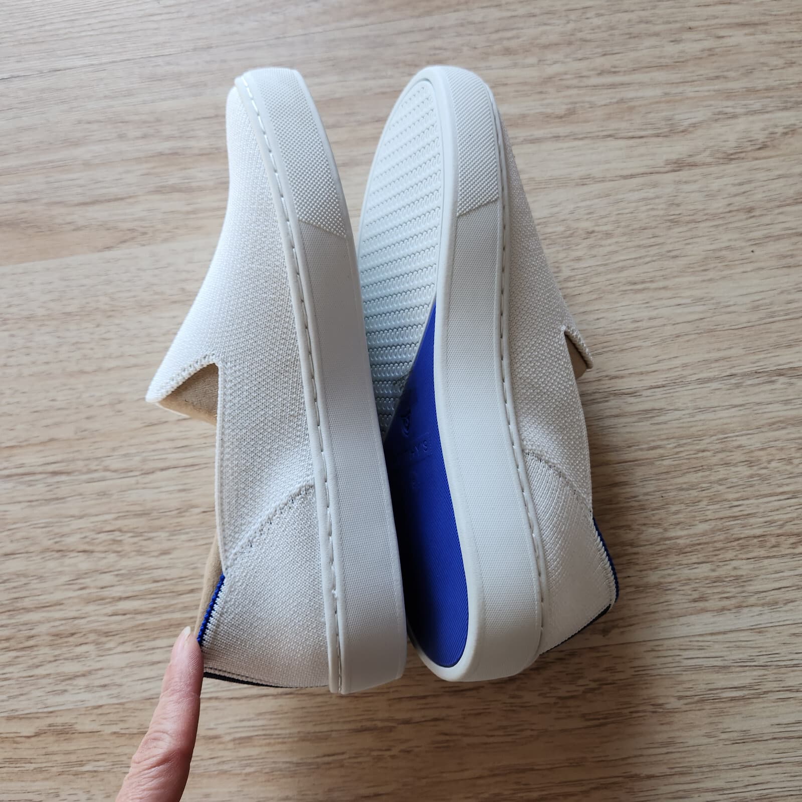 NWOB Rothy's The Original Slip On Sneaker Soft Flexible Bright White US5 $119 - Thumbnail 10