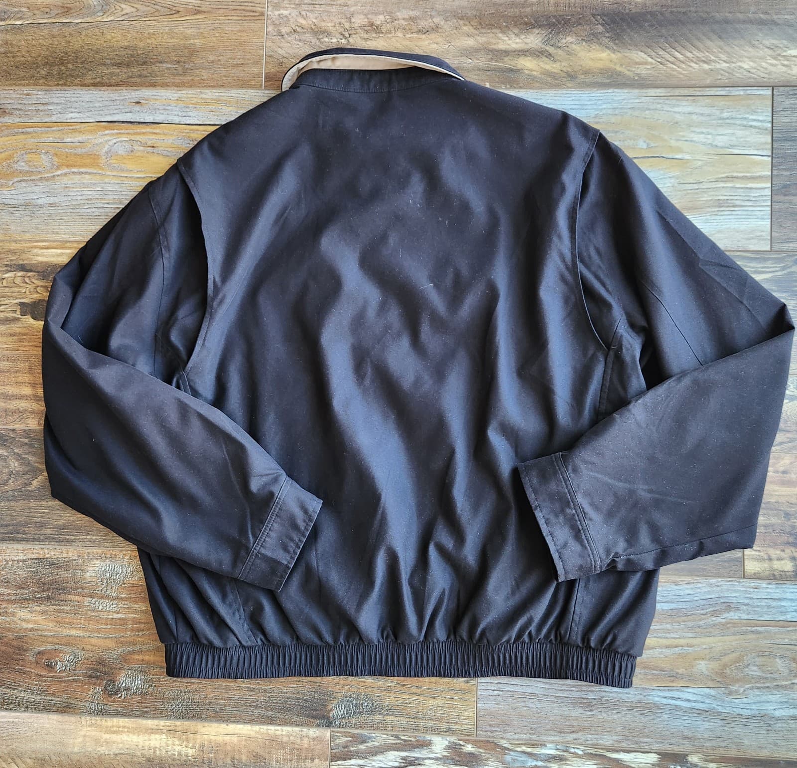 Vintage Polo Ralph Lauren Sz.XL Bi-Swing Harrington Jacket Full-Zip Lined Black - Thumbnail 10