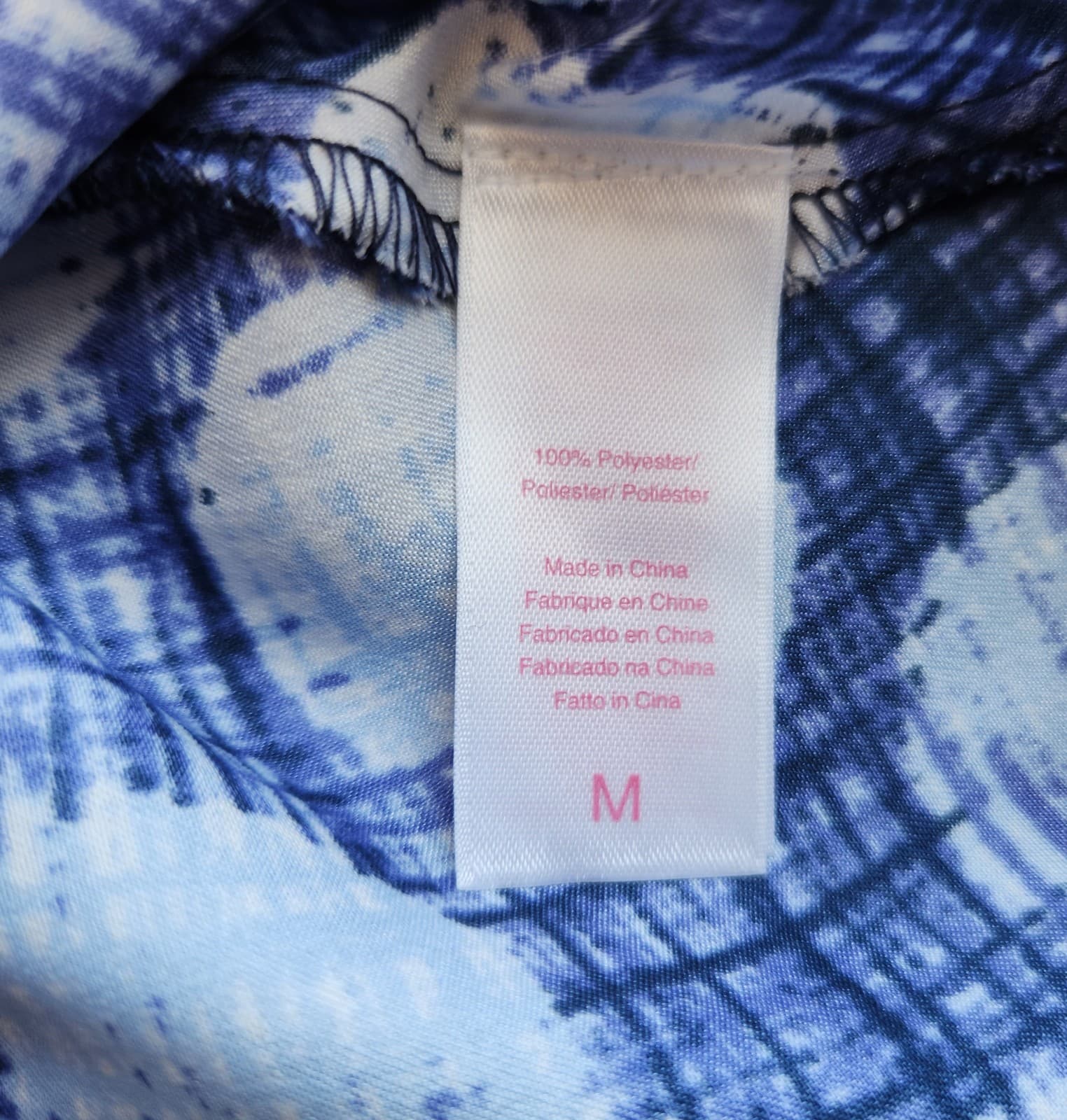 Oscar De La Renta Pink Label Chemise Satin Slip Night Gown Blue Polka Dot Sz.M - Thumbnail 6