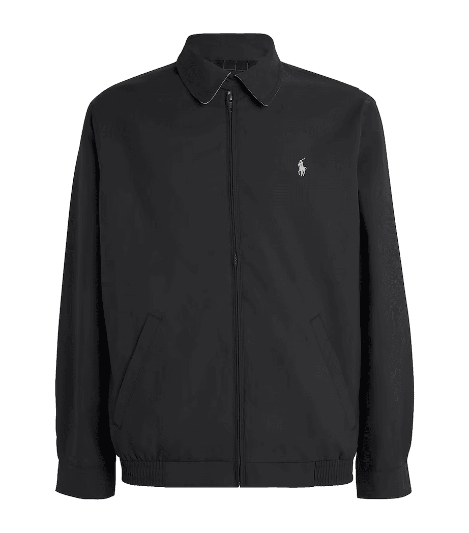 Vintage Polo Ralph Lauren Sz.XL Bi-Swing Harrington Jacket Full-Zip Lined Black - Thumbnail 5