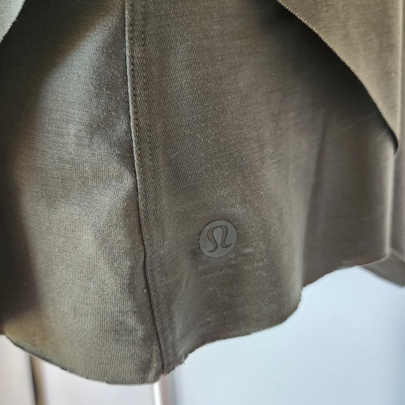 Lululemon Sweetest Day Long Sleeve Top Layer Crewneck Tencel Dark Olive Bust 38" - Thumbnail 10