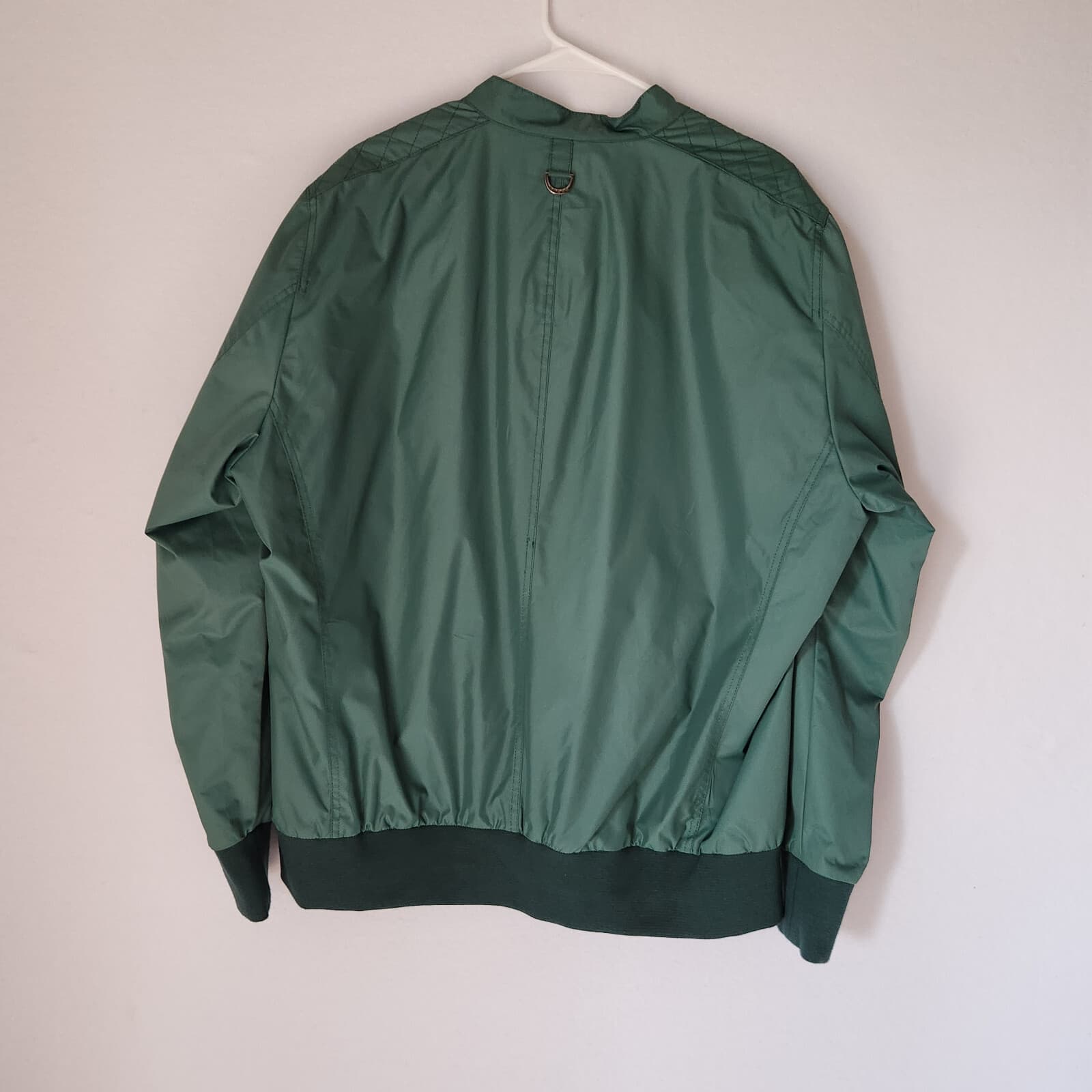 Mondo Jeans Bomber Jacket Full-Zip Pocket Lined Water-Resistant Green Men's 4XL - Thumbnail 4