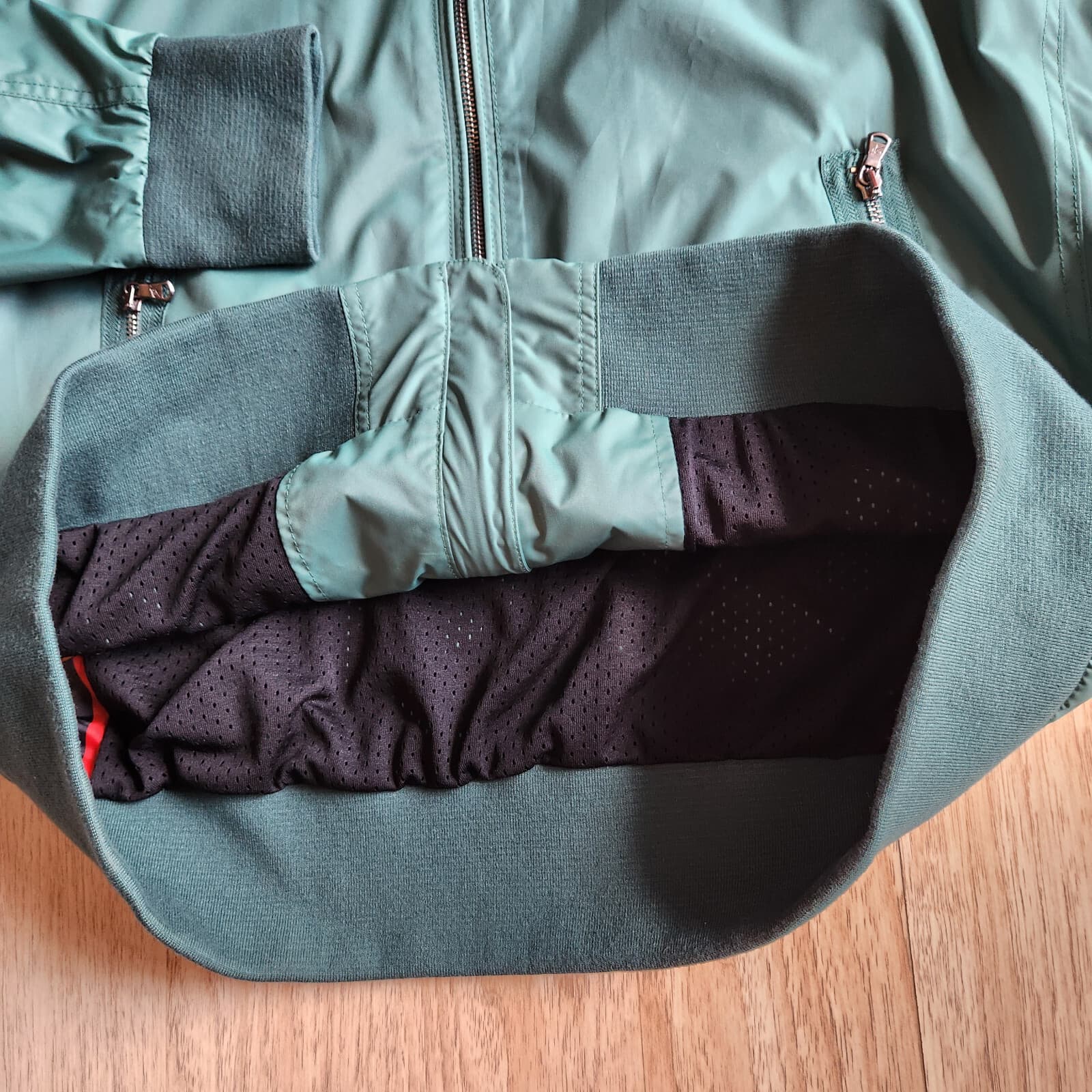 Mondo Jeans Bomber Jacket Full-Zip Pocket Lined Water-Resistant Green Men's 4XL - Thumbnail 8