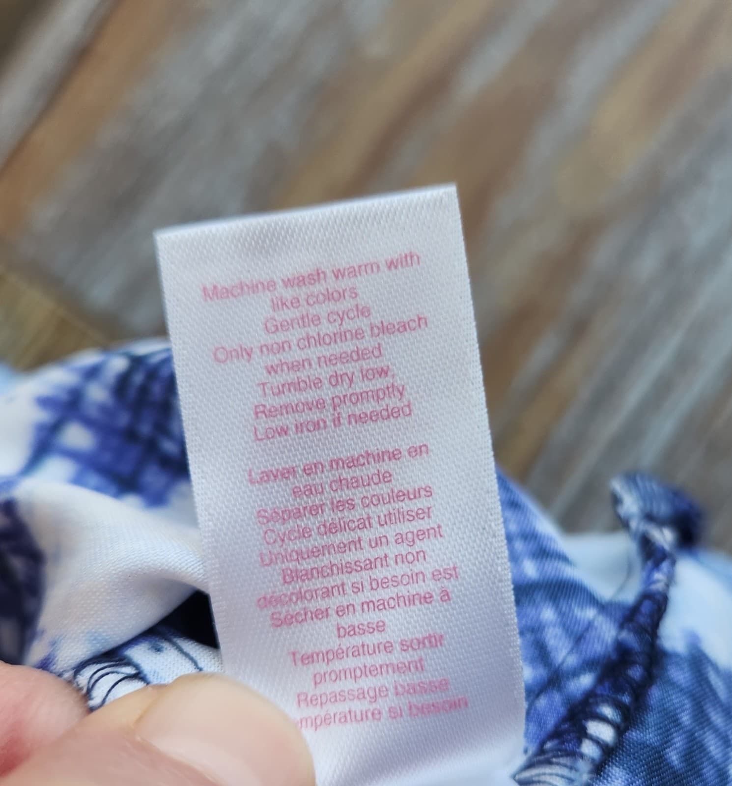 Oscar De La Renta Pink Label Chemise Satin Slip Night Gown Blue Polka Dot Sz.M - Thumbnail 7