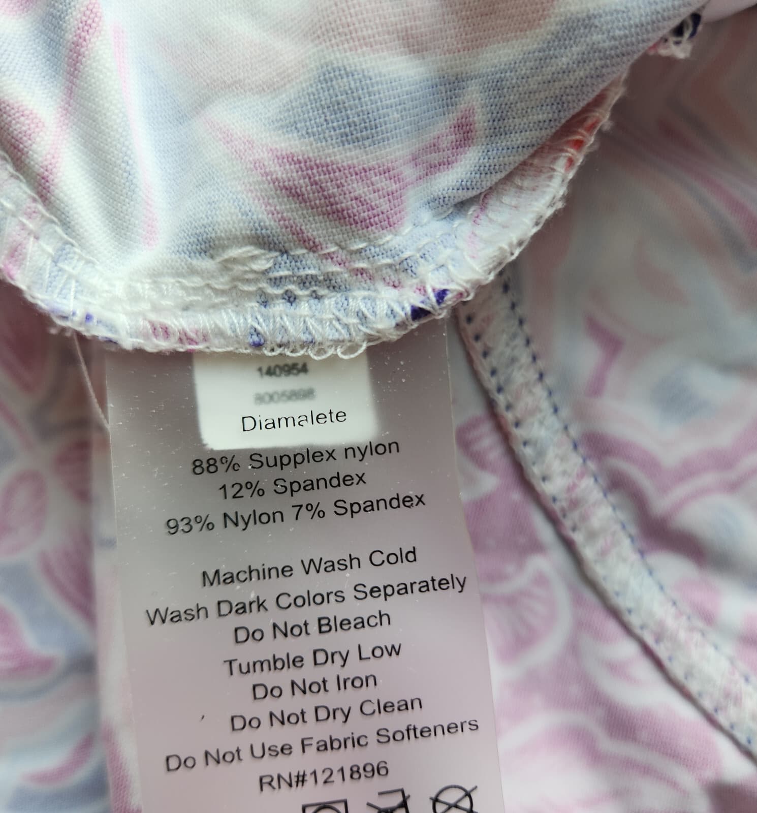 Title Nine Diamalete Floral Athletic Dress Cap Sleeve Zip-Pocket Pink Purple XL - Thumbnail 11