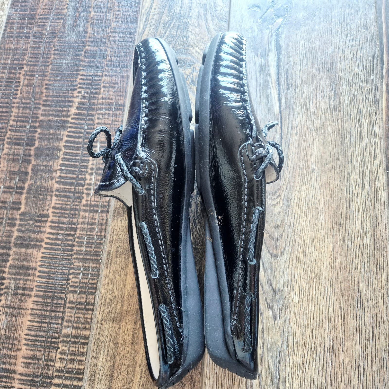 Marc Joseph New York Black Patent Leather Pacific Mule Braided-Bow Cushioned US7 - Thumbnail 9