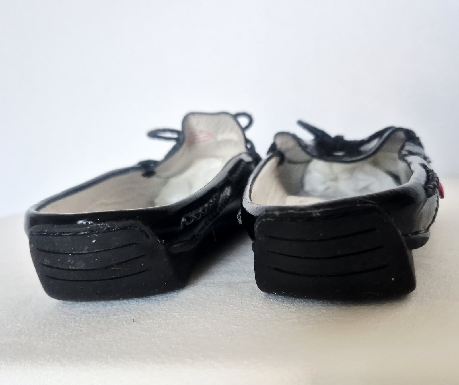 Marc Joseph New York Black Patent Leather Pacific Mule Braided-Bow Cushioned US7 - Thumbnail 5