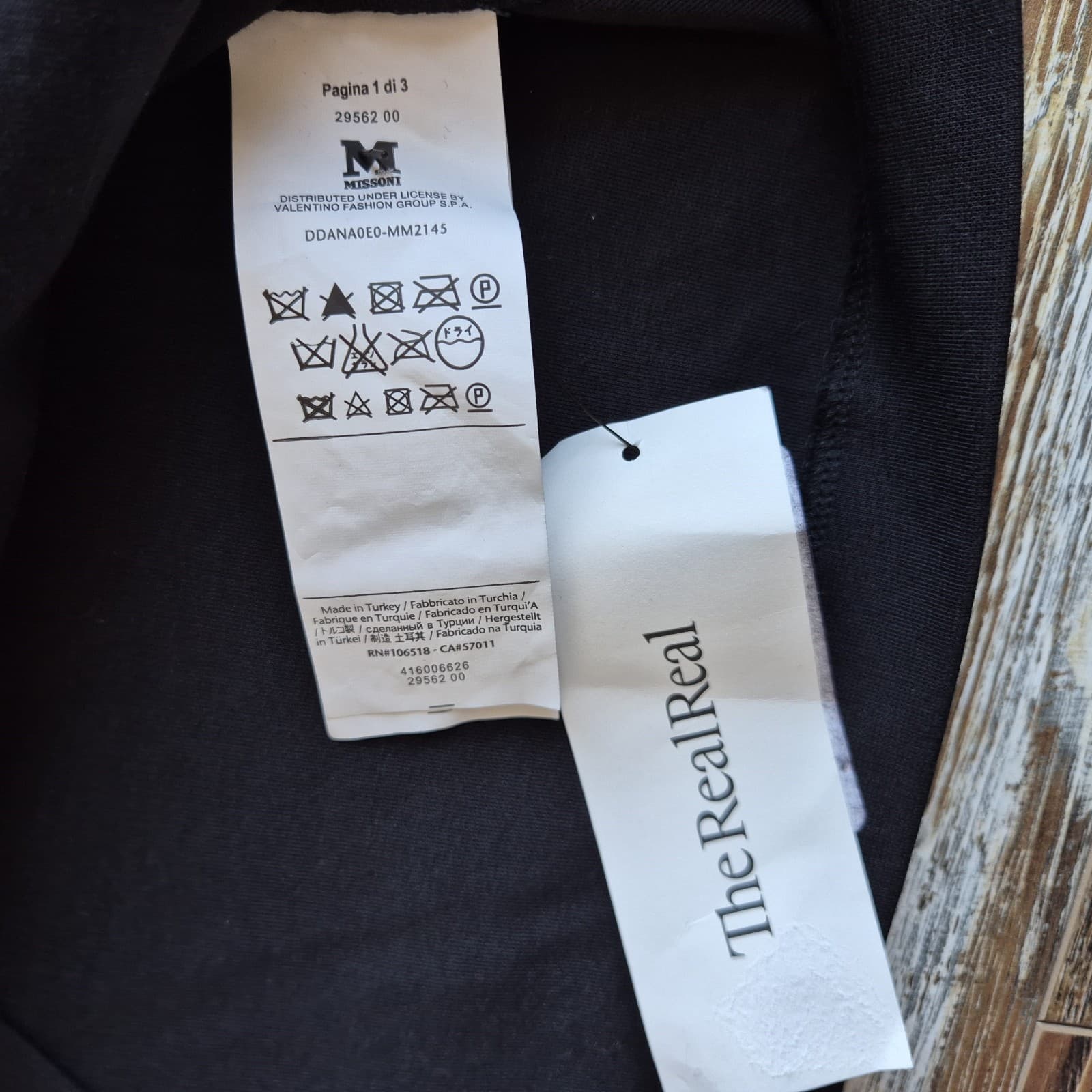 NWT Missoni Cut-Out Turtle-Neck Mini Dress Long Sleeve Cotton Blend Black Sz.L - Thumbnail 10