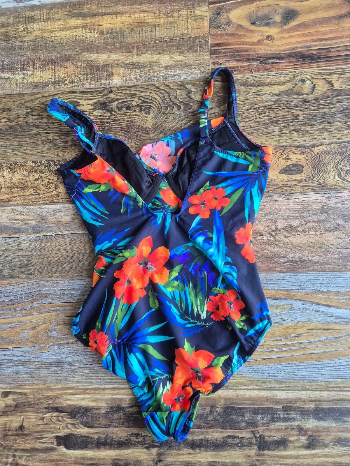 Miraclesuit Midnight Samoan Sunset Sanibel One Piece Swimsuit Ruched Slim Sz.12 - Thumbnail 7