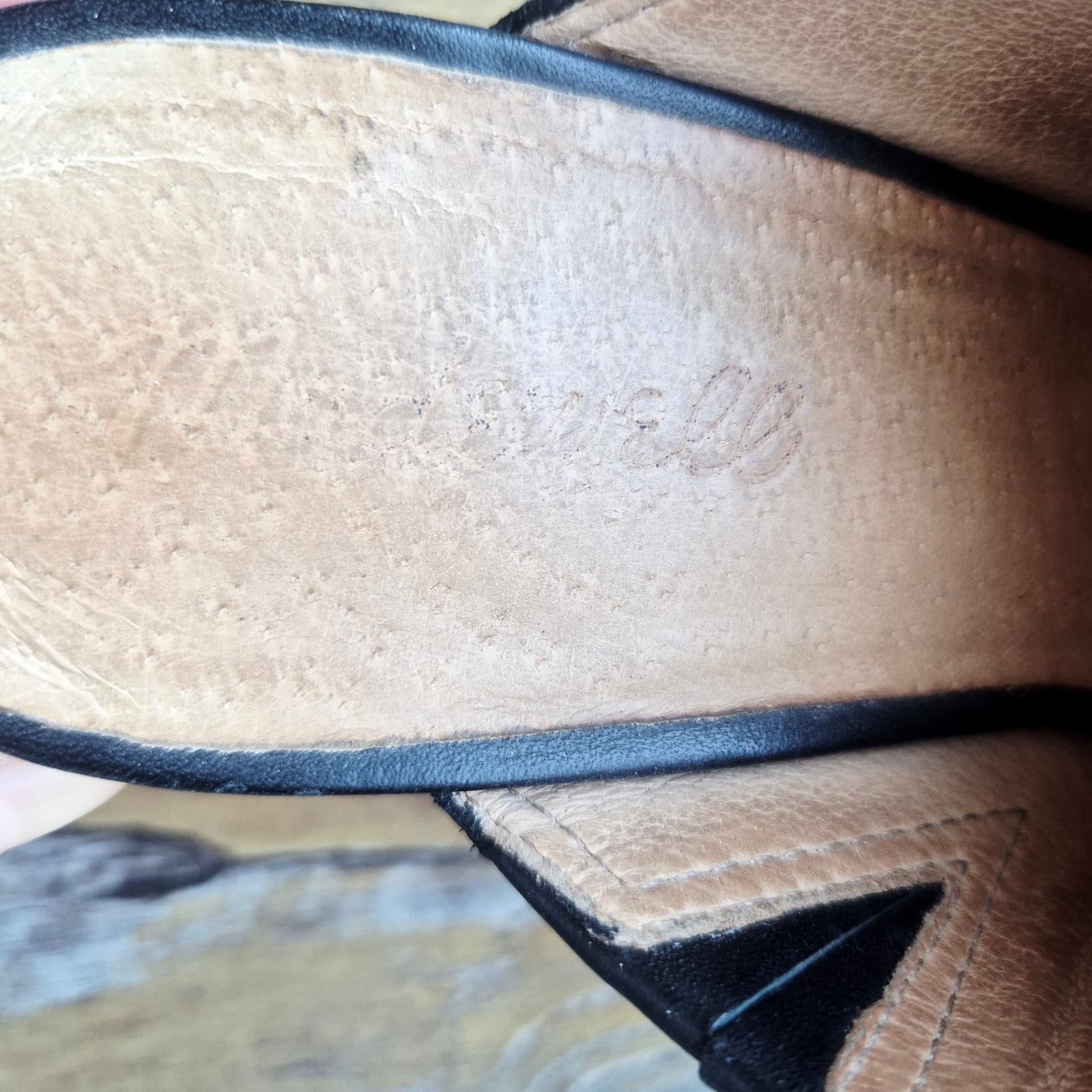 Madewell Harper Black Leather Mules 3" Stacked Heels Cushioned Women's 8.5 J8560 - Thumbnail 12