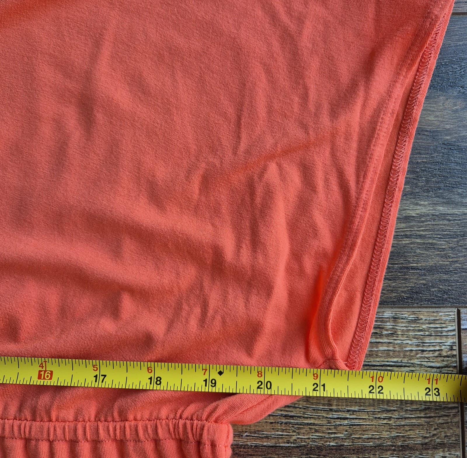 Tommy Bahama Beaded Neck-Line Beach Resort Midi Dress Stretch Jersey Orange Sz.L - Thumbnail 9