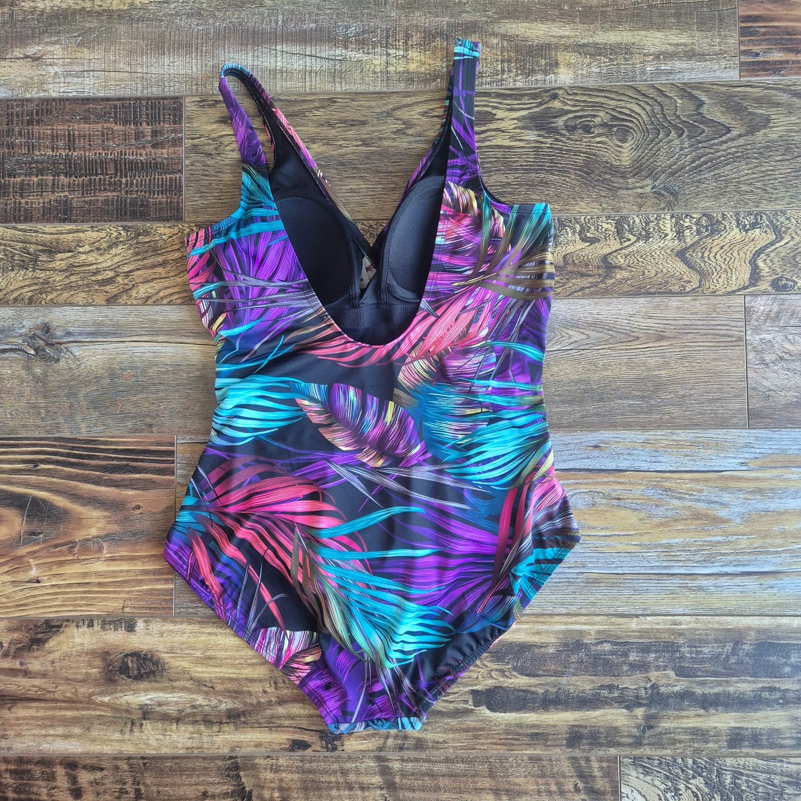 Miradonna by Miraclesuit Palms Multi Tummy Control One Piece Swimsuit Women's 14 - Thumbnail 9