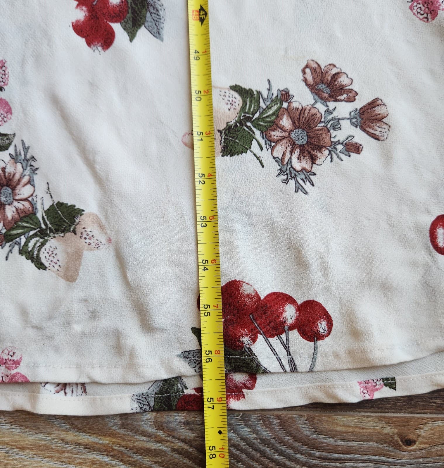 Vintage NC Love USA Made Rayon Chiffon Sherry Floral Maxi Dress Sleeveless Sz.L - Thumbnail 10