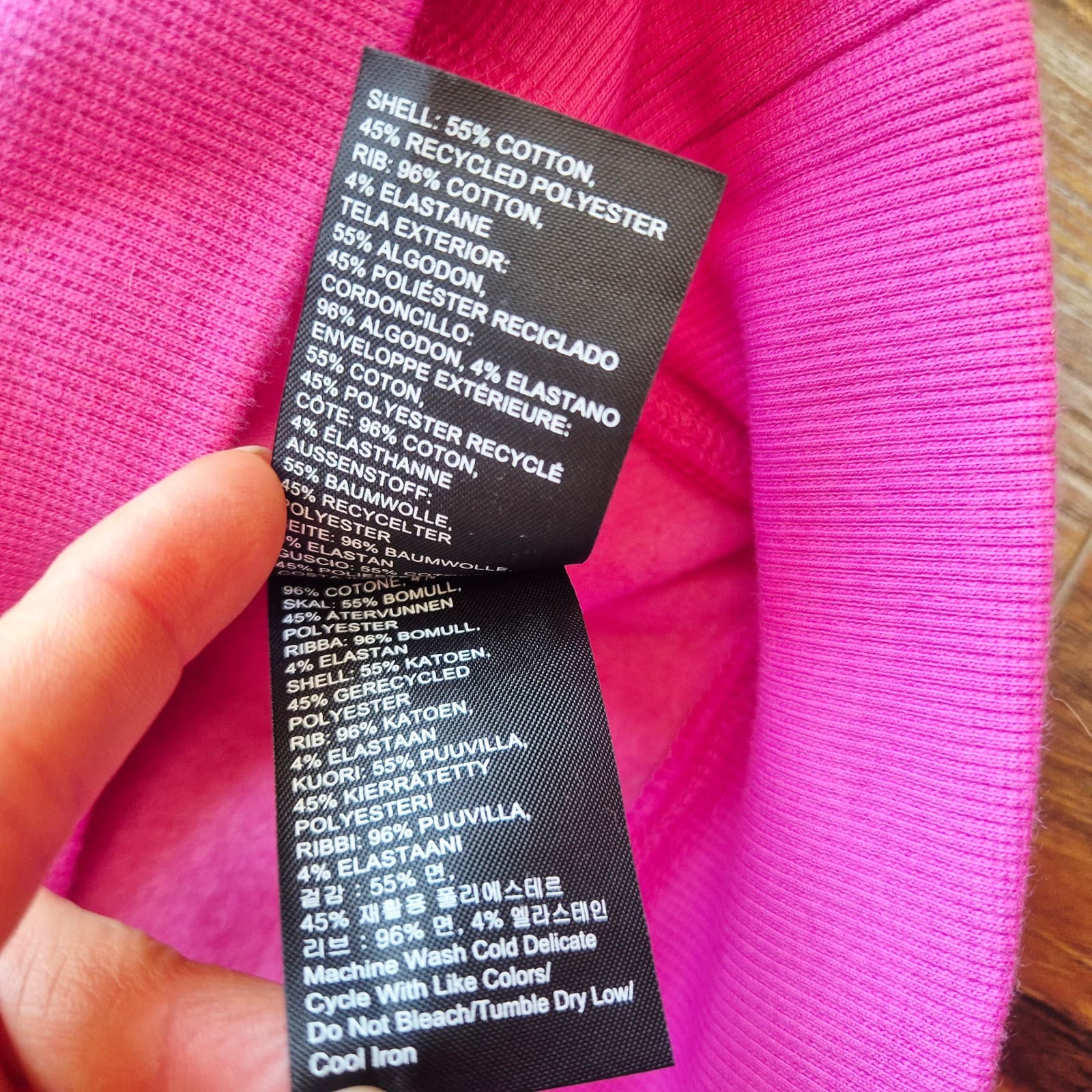 NWoT UGG Logo Spell-Out Crew Neck Sweatshirt Relaxed Fleece Lined Pink Women's S - Thumbnail 14