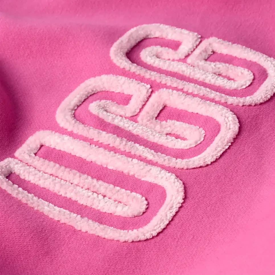 NWoT UGG Logo Spell-Out Crew Neck Sweatshirt Relaxed Fleece Lined Pink Women's S - Thumbnail 6