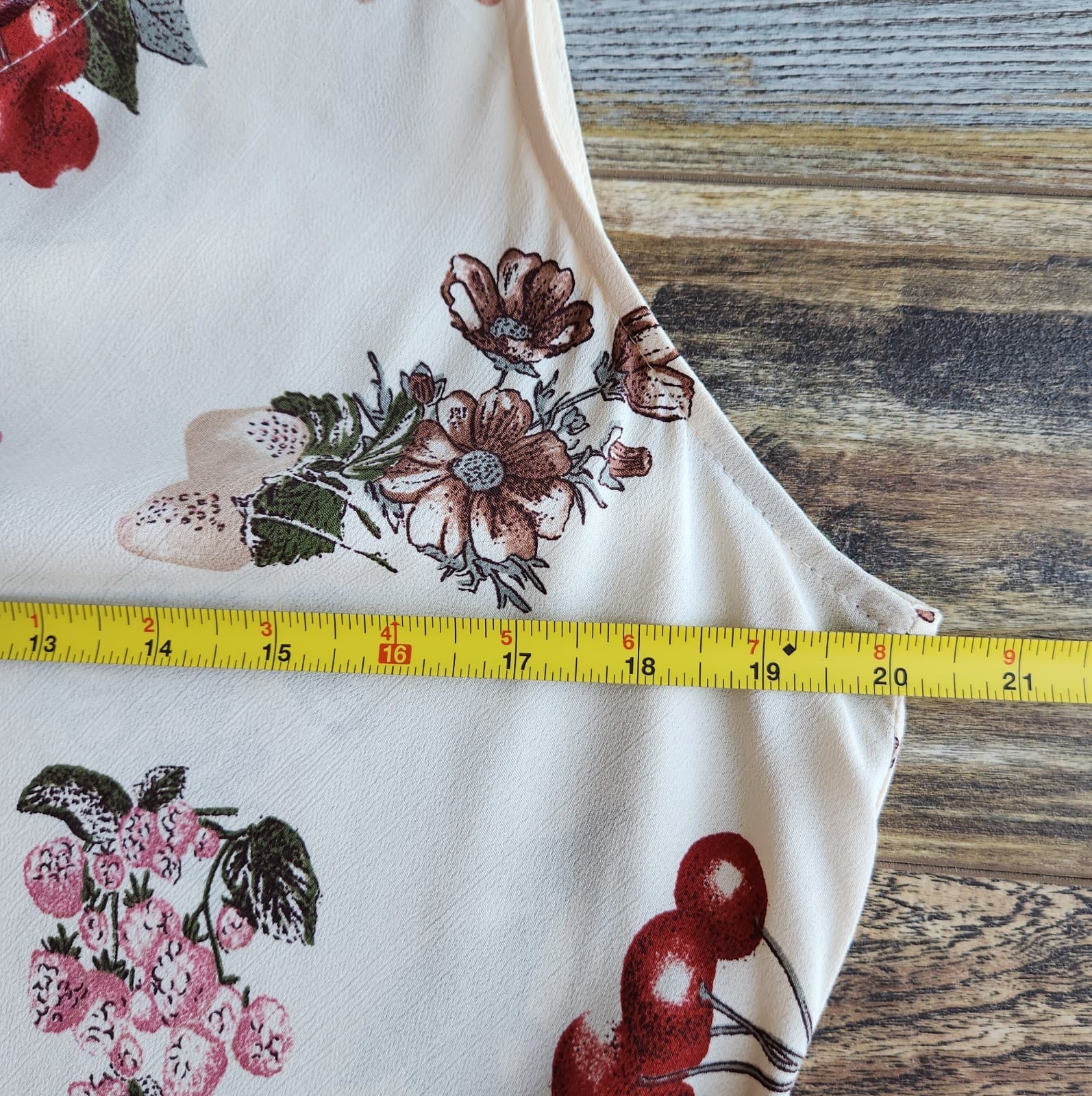 Vintage NC Love USA Made Rayon Chiffon Sherry Floral Maxi Dress Sleeveless Sz.L - Thumbnail 9