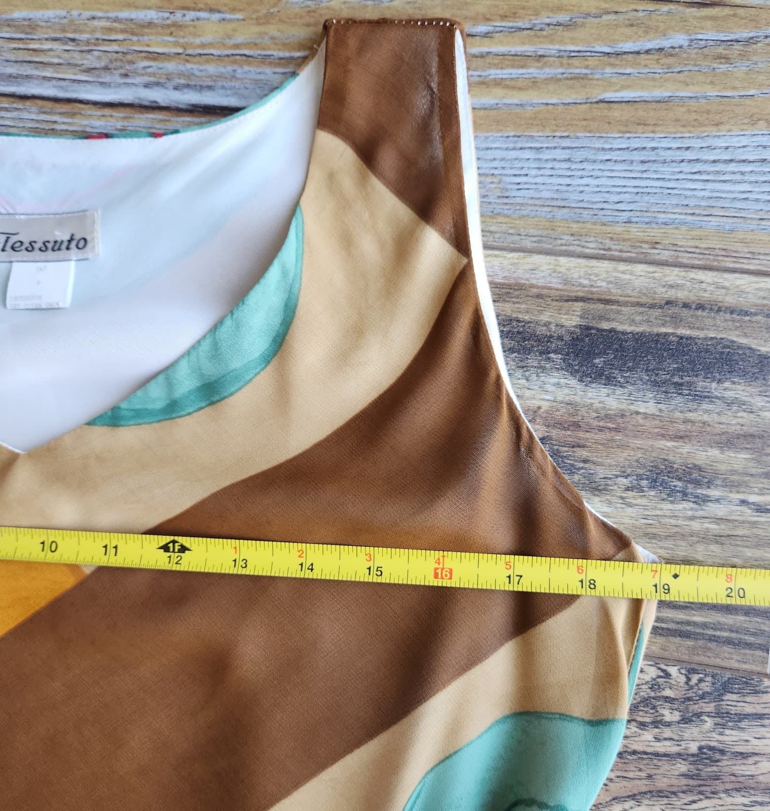 Vintage Y2K Tessuto USA Made Rayon Chiffon Maxi Dress Sleeveless Multicolor Sz.P - Thumbnail 8