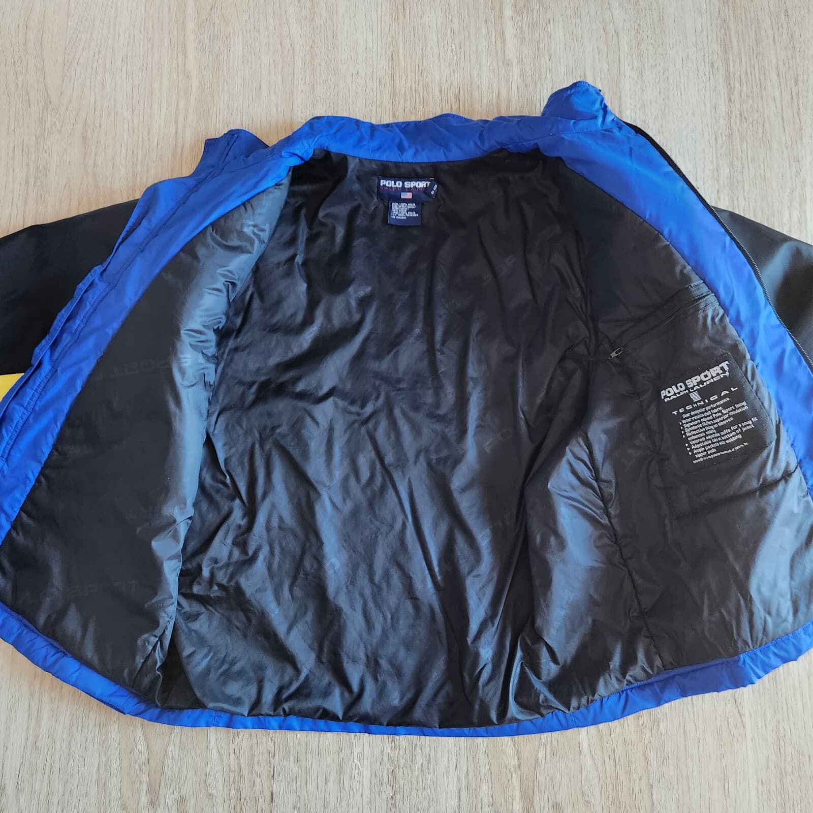 Vintage'90 Polo Sport Ralph Lauren Technical Winter Jacket Water Resistant Men L - Thumbnail 9