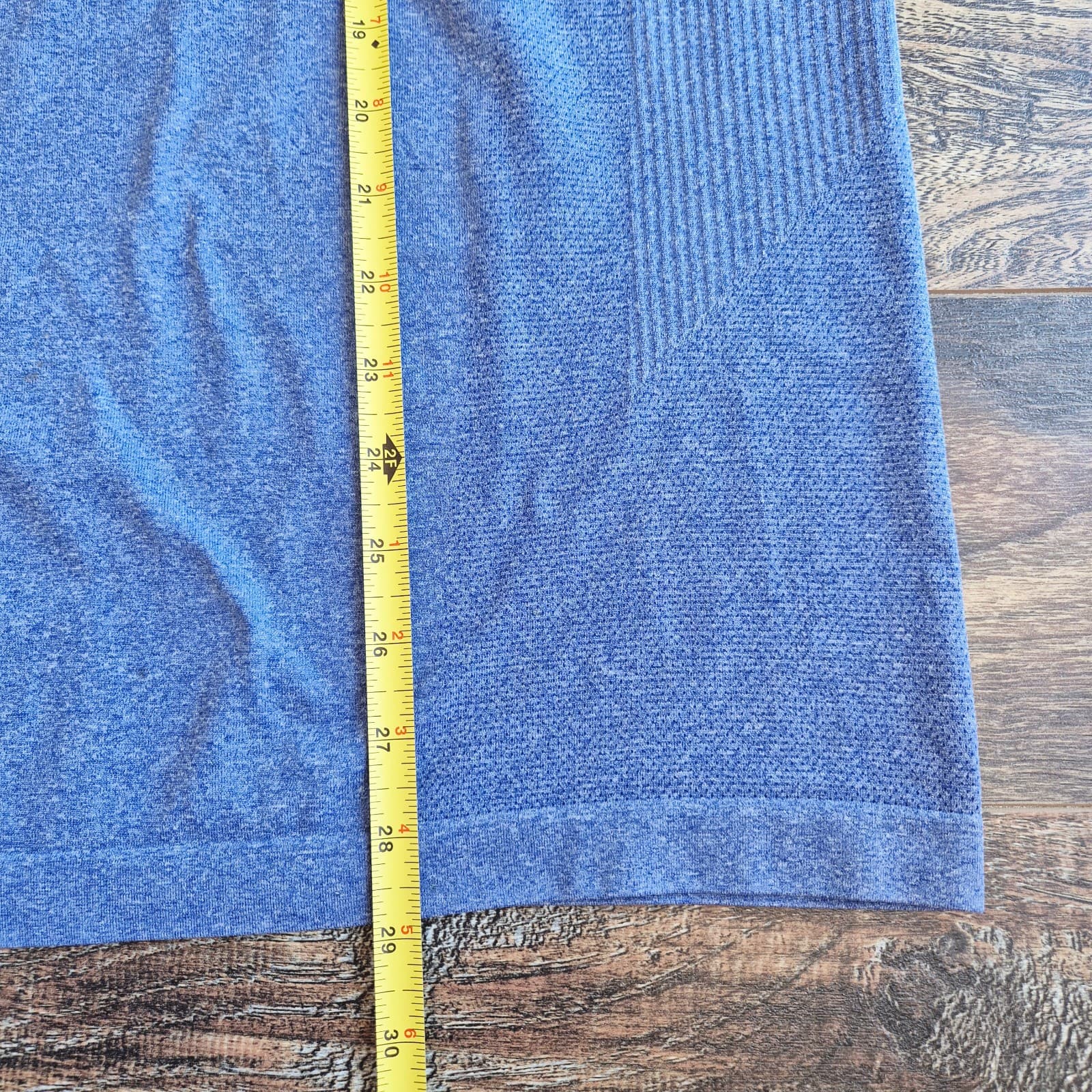 Lululemon Metal Vent Tech Short Sleeve Polo Shirt Mesh Breathable Blue Men's L - Thumbnail 11