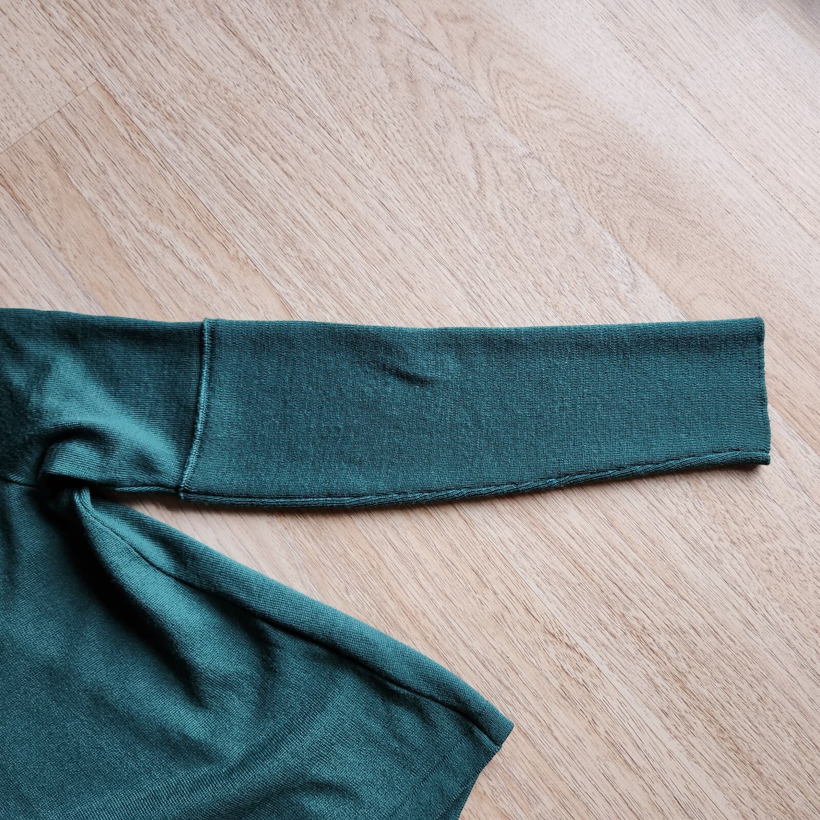 Laviniaturra Made in Italy 100% Merino Wool Sweater V-Neck Green Women's 44 - Thumbnail 6