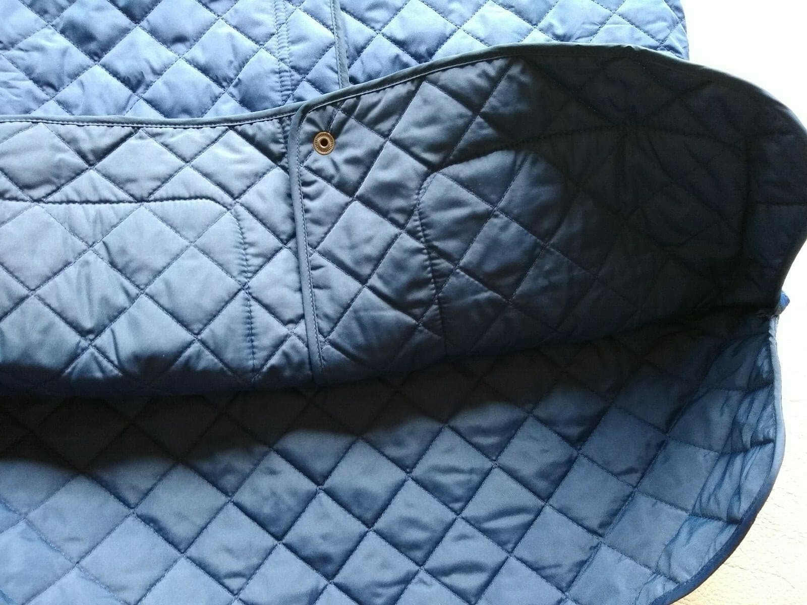 LANDS' END Quilt Insulated Vest Full-Zip Snap Pockets Navy Blue Women Small 6-8 - Thumbnail 9