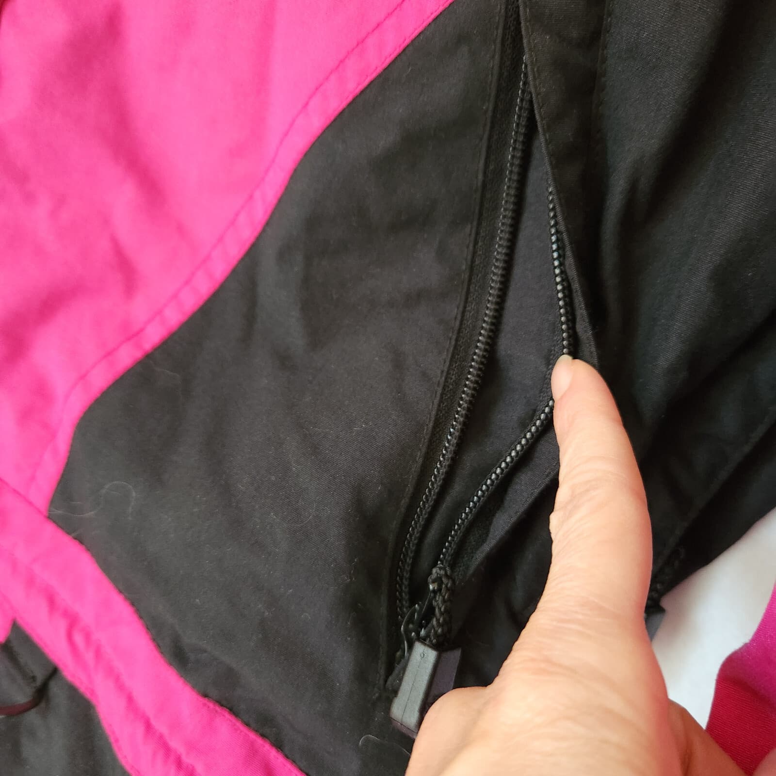 Vintage The North Face Extreme Light Hooded Ski Jacket Zip Pink Black Women's 8 - Thumbnail 6