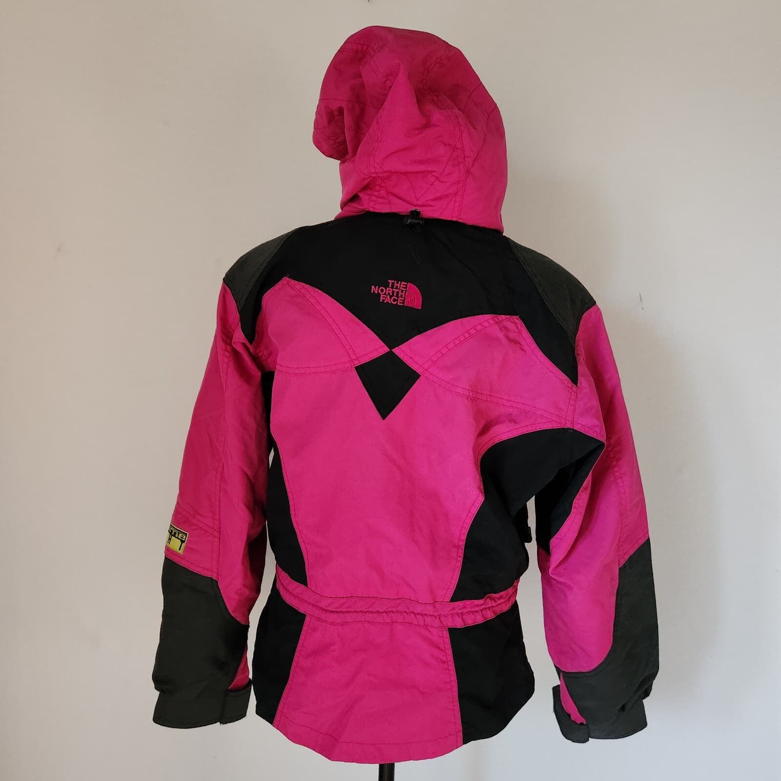Vintage The North Face Extreme Light Hooded Ski Jacket Zip Pink Black Women's 8 - Thumbnail 9
