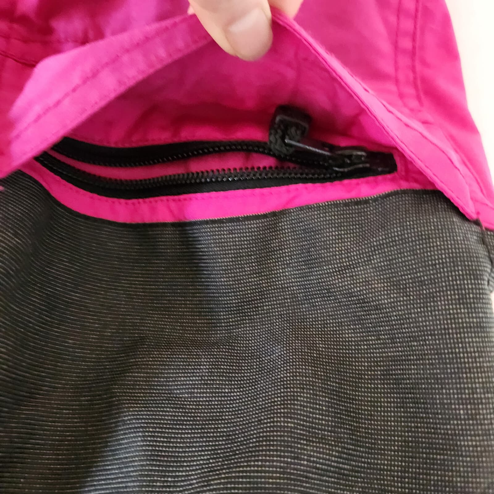 Vintage The North Face Extreme Light Hooded Ski Jacket Zip Pink Black Women's 8 - Thumbnail 5