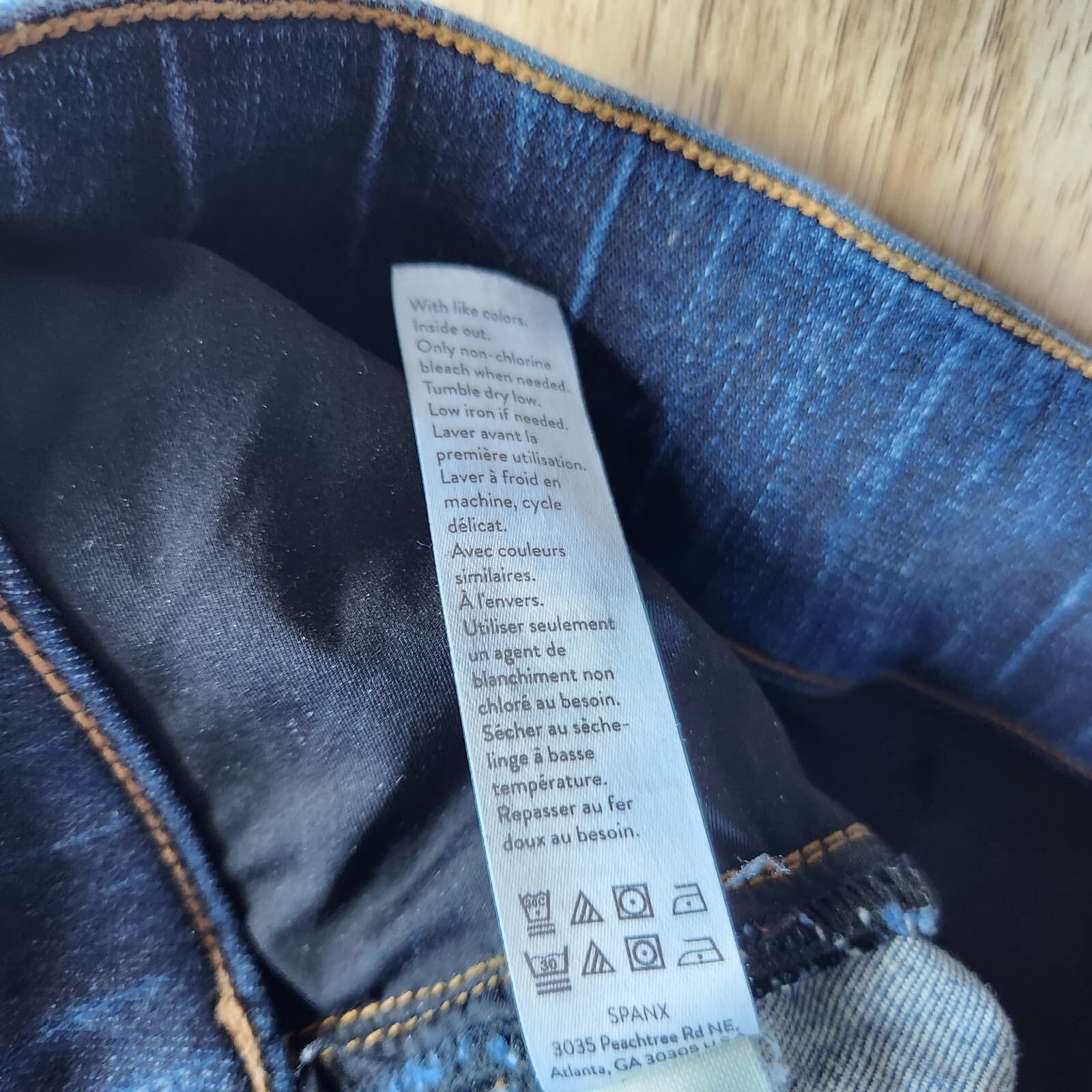 Spanx Distressed Ankle Skinny Jeans Pull-On Stretch Pocket Frayed Hem Women's S - Thumbnail 10