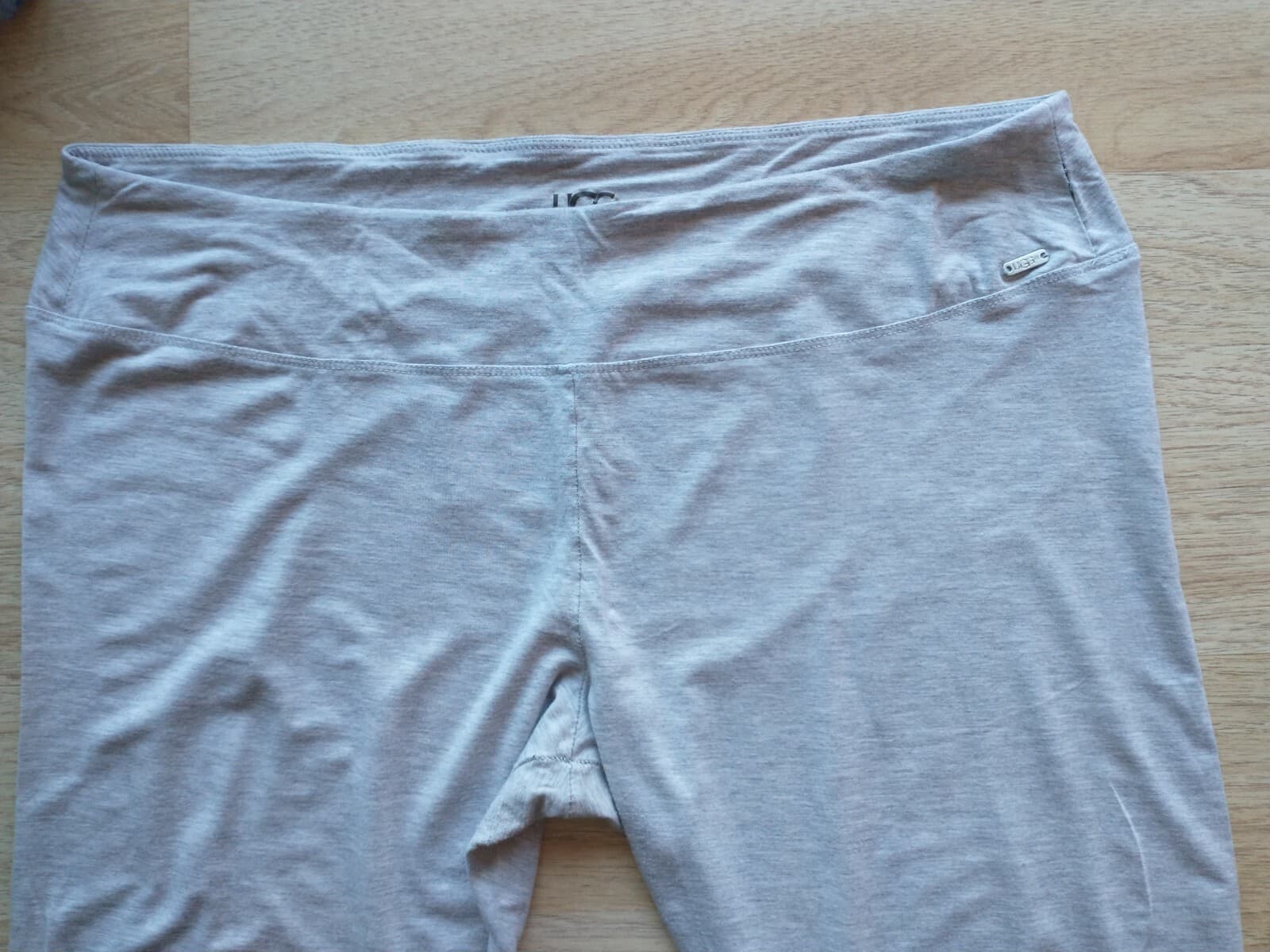 UGG Australia Women Knit Jogger Pull-On Pants Rushed Ankle Slim Leg Gray Sz.XL - Thumbnail 4