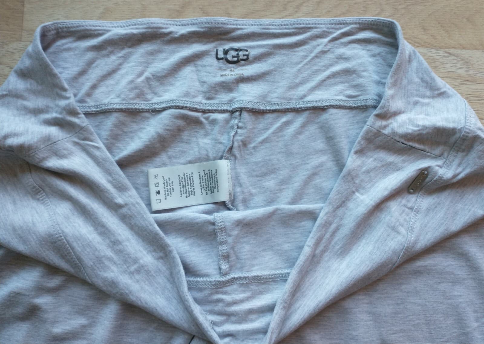 UGG Australia Women Knit Jogger Pull-On Pants Rushed Ankle Slim Leg Gray Sz.XL - Thumbnail 7