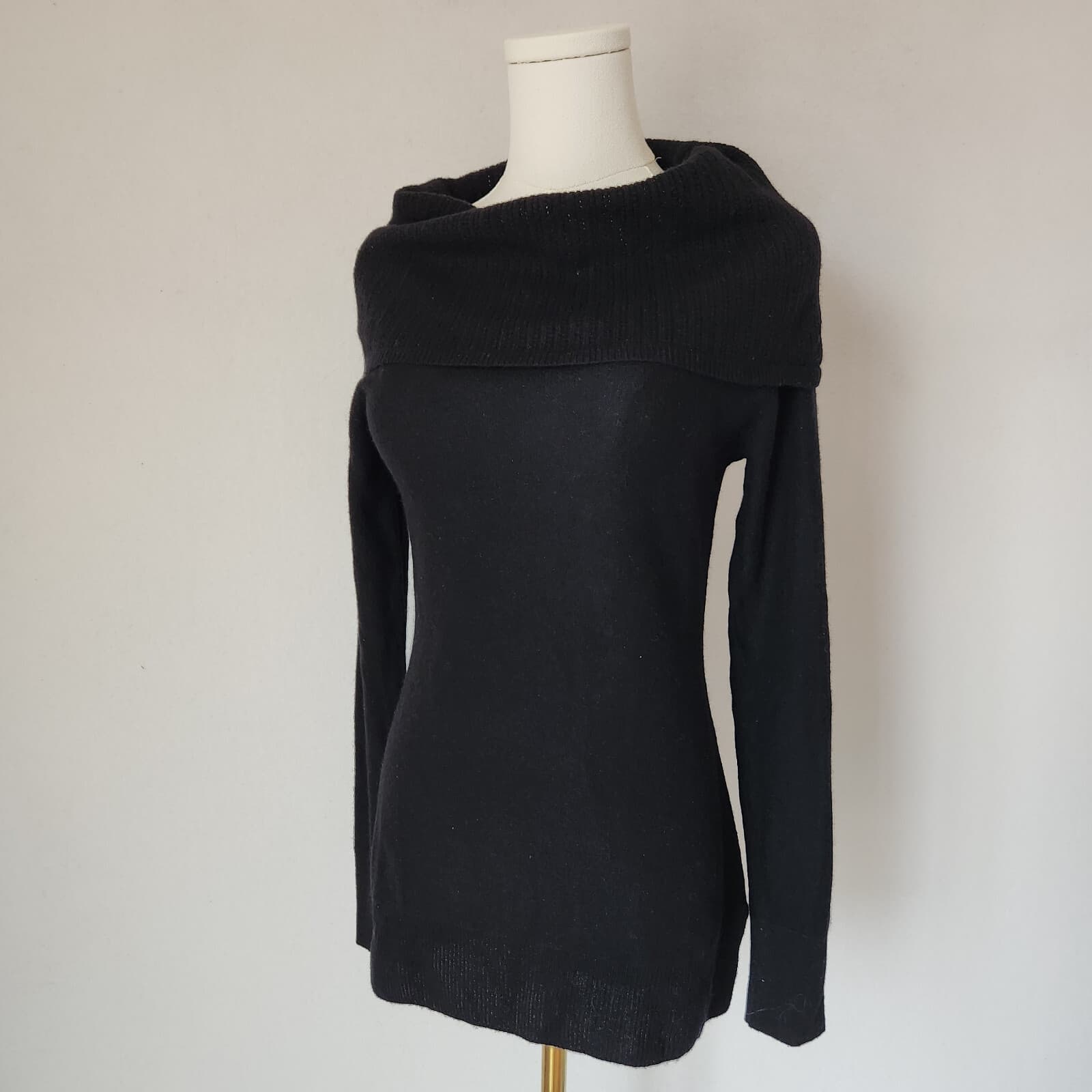 Raffi 100% Cashmere Turtle-Neck Sweater Pullover Long Sleeve Black Women's XS - Thumbnail 4