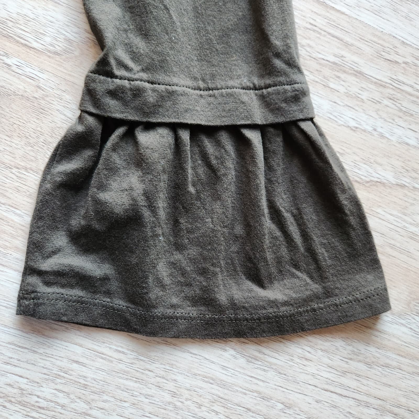 NWoT J.Jill Embroidered Peplum Boho Top Bell Sleeve Modal Blend Pine Green Sz.L - Thumbnail 7