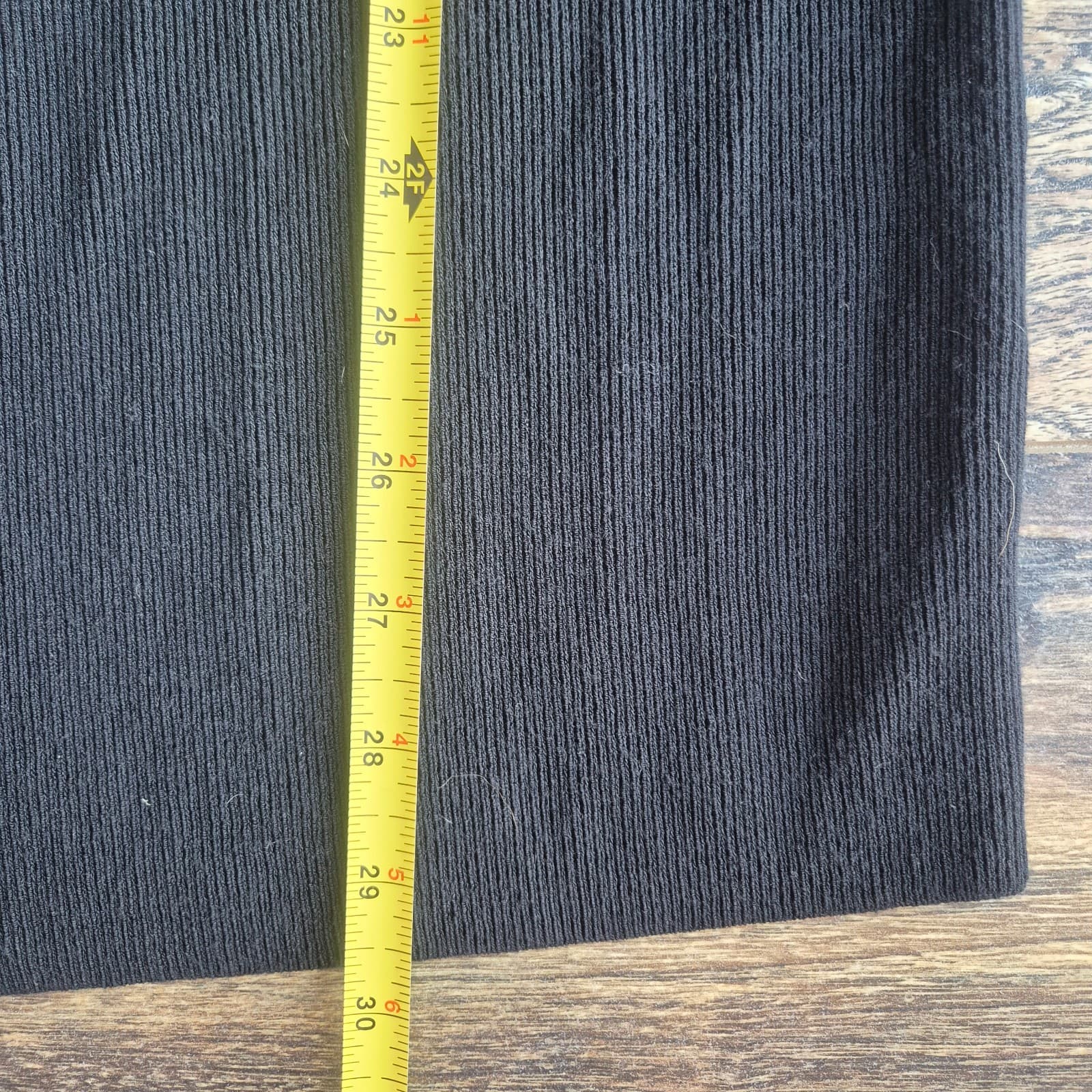 Lafayette 148 New York Cowl Neck Tunic Sweater Long Sleeve Rib-Knit Black Size L - Thumbnail 13