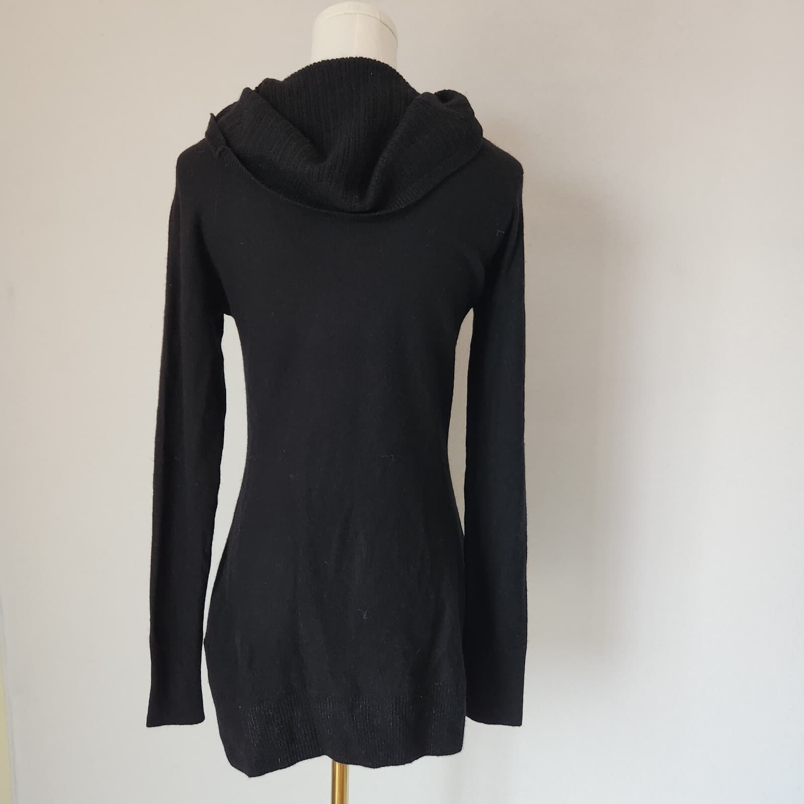Raffi 100% Cashmere Turtle-Neck Sweater Pullover Long Sleeve Black Women's XS - Thumbnail 6