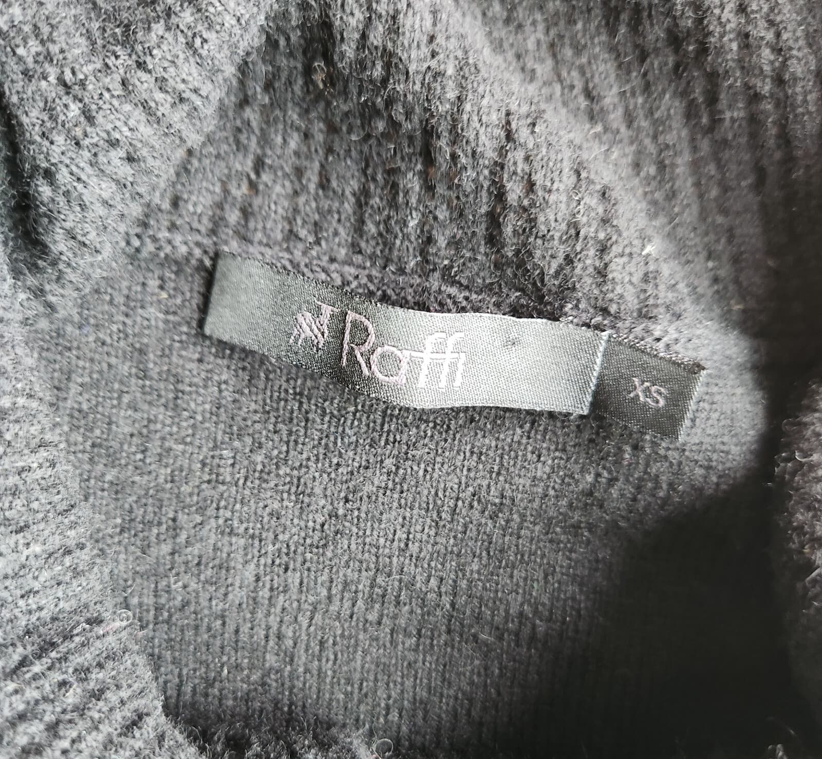 Raffi 100% Cashmere Turtle-Neck Sweater Pullover Long Sleeve Black Women's XS - Thumbnail 8