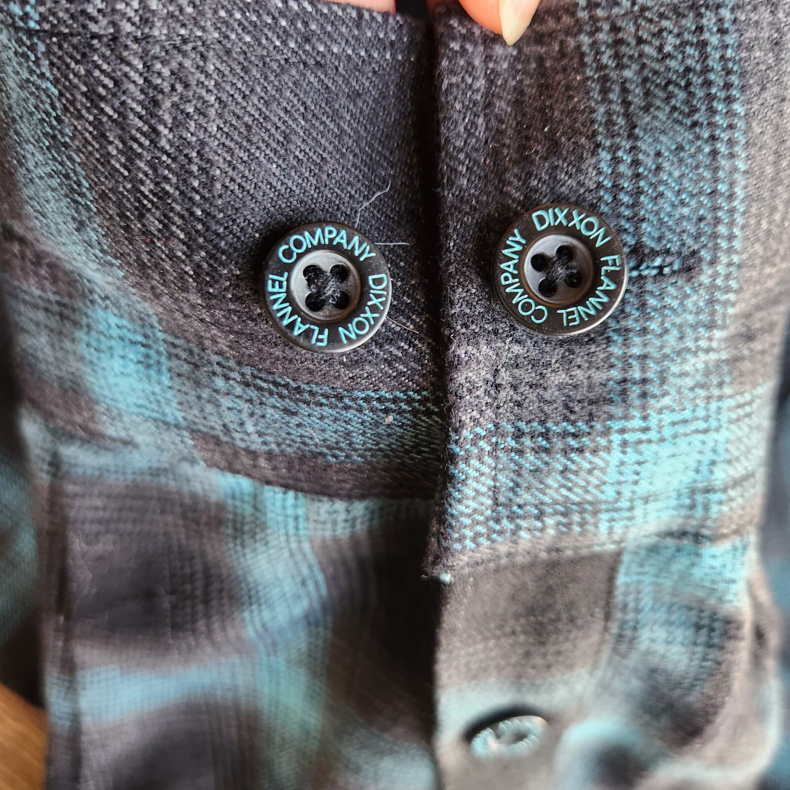 DIXXON The Dimond Flannel Form Function Button Shirt Long Sleeve Black Blue 2X-T - Thumbnail 4