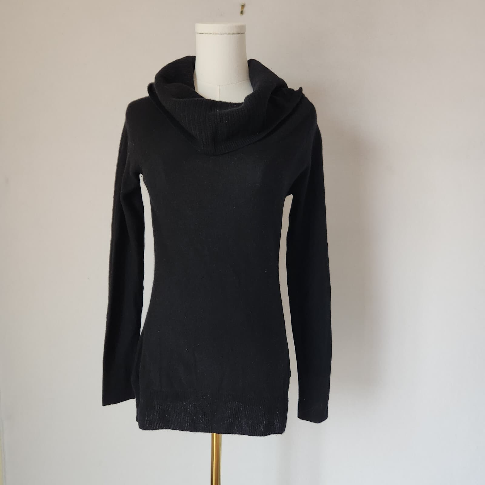 Raffi 100% Cashmere Turtle-Neck Sweater Pullover Long Sleeve Black Women's XS - Thumbnail 3