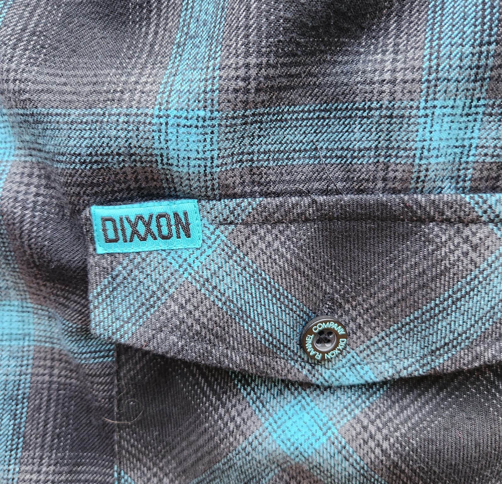 DIXXON The Dimond Flannel Form Function Button Shirt Long Sleeve Black Blue 2X-T - Thumbnail 5