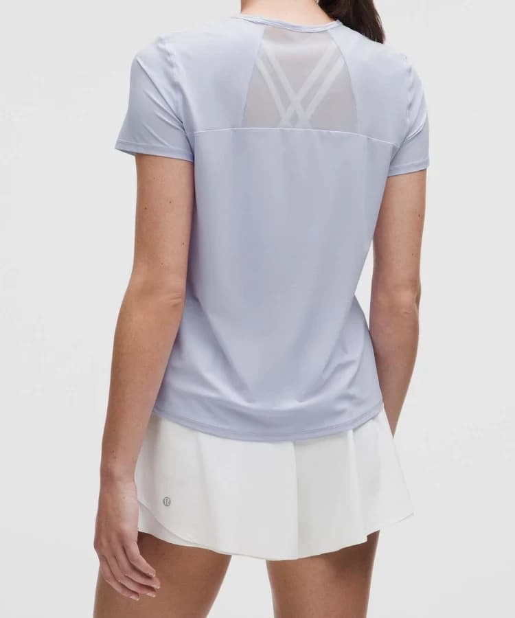 Lululemon Sculpt Short-Sleeve T-Shirt Lightweight Mesh Blue Bust 41" (12-14) - Thumbnail 7