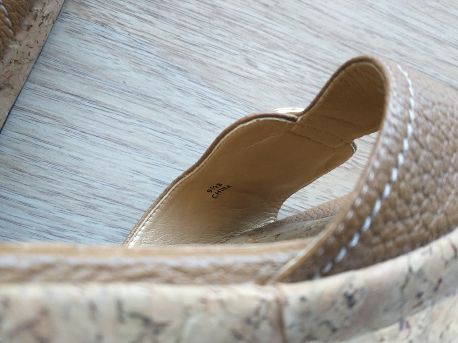 Stuart Weitzman Woman Brown Leather Cork Wedges Sandals Slid-on Buckles US9.5B - Thumbnail 11