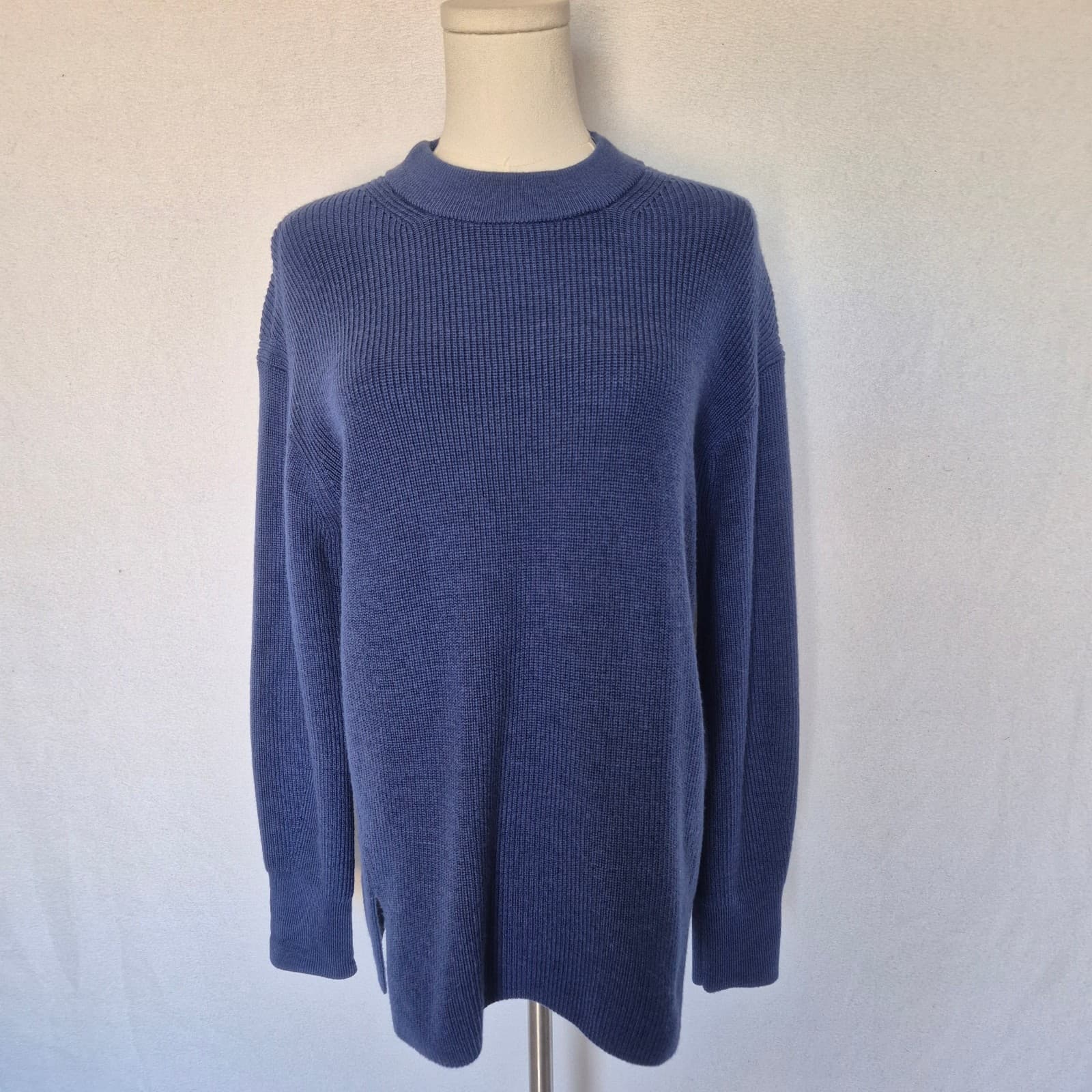Lululemon Merino Wool-Blend Ribbed Crewneck Sweater Heathered Psychic Women's 4 - Thumbnail 5