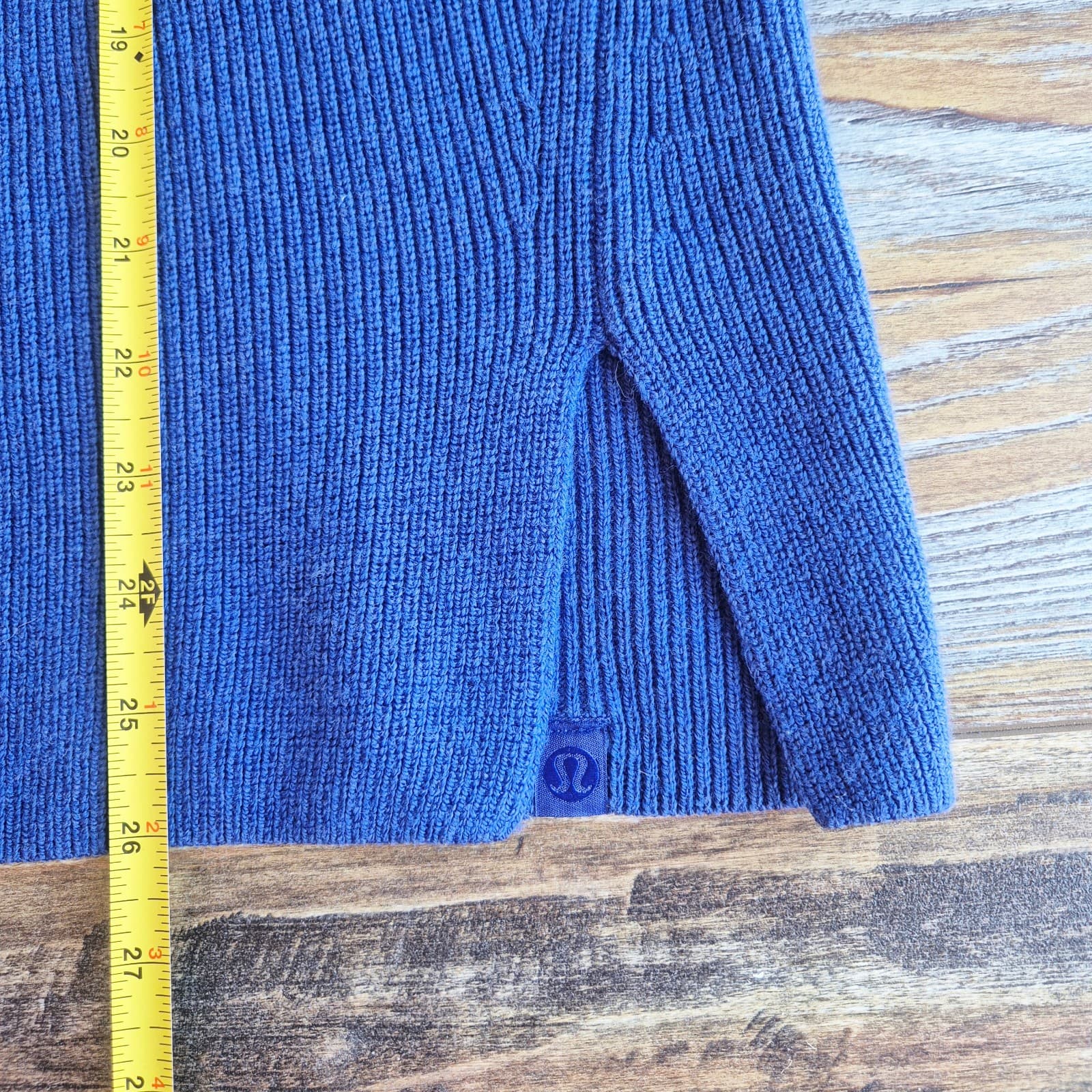 Lululemon Merino Wool-Blend Ribbed Crewneck Sweater Heathered Psychic Women's 4 - Thumbnail 14