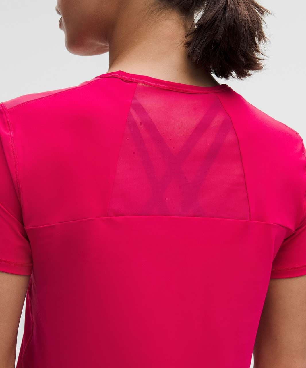 Lululemon Sculpt Short-Sleeve T-Shirt Lightweight Mesh Pink Bust 41" (12-14) - Thumbnail 5