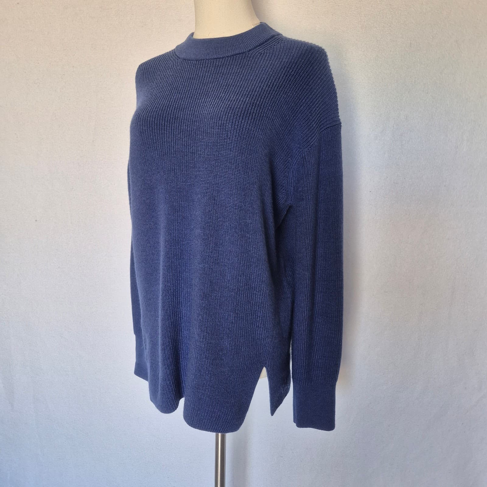 Lululemon Merino Wool-Blend Ribbed Crewneck Sweater Heathered Psychic Women's 4 - Thumbnail 7