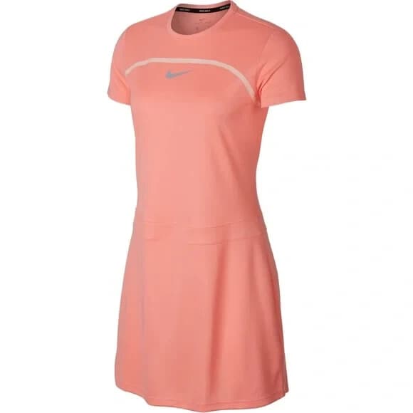 Nike Dri-Fit Mini Goft Dress Crew-Neck Short Sleeve Knit Polyester Pink Women S - Thumbnail 3
