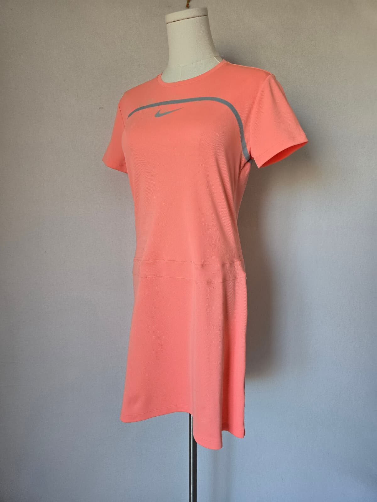 Nike Dri-Fit Mini Goft Dress Crew-Neck Short Sleeve Knit Polyester Pink Women S - Thumbnail 2