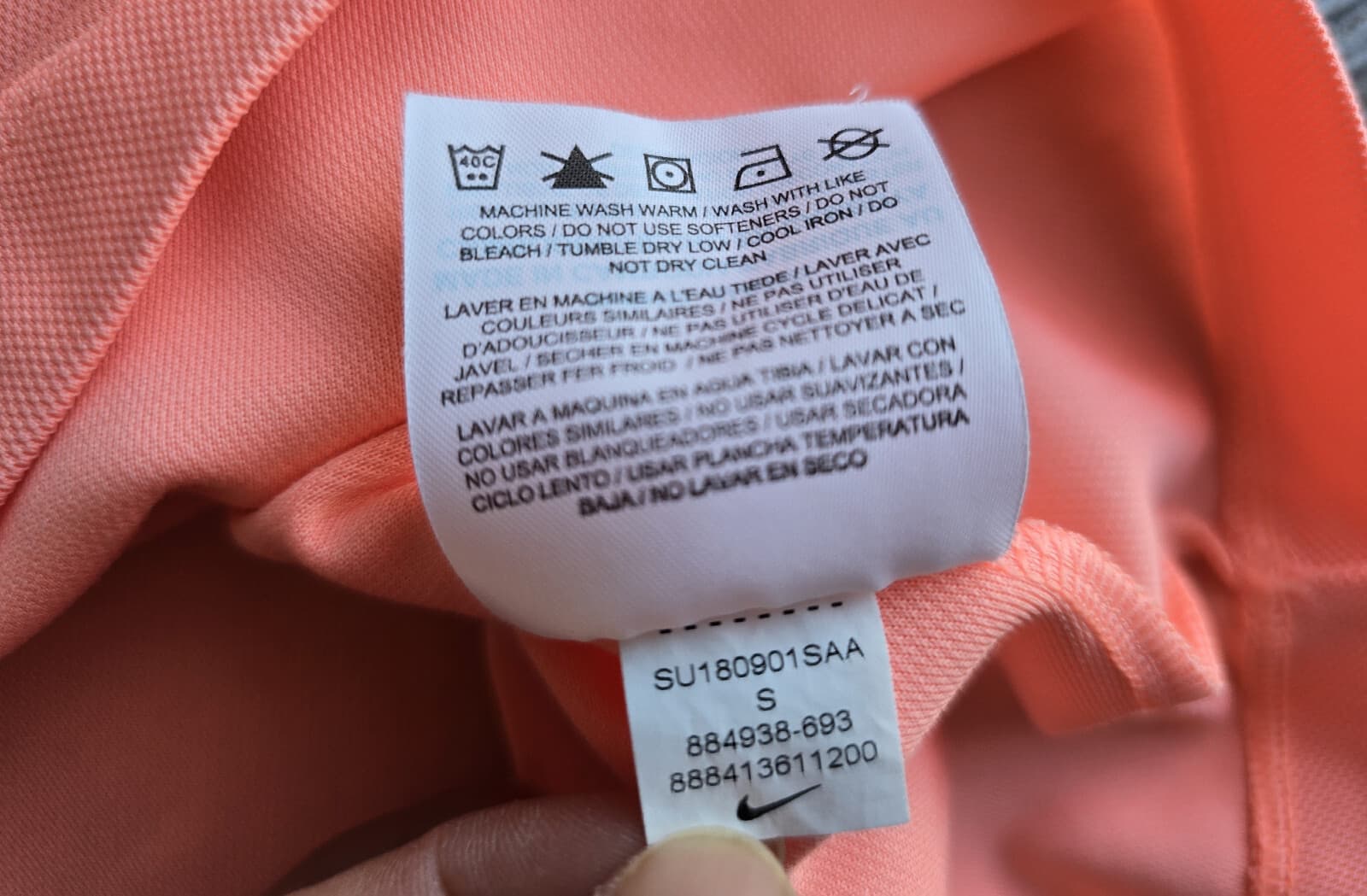 Nike Dri-Fit Mini Goft Dress Crew-Neck Short Sleeve Knit Polyester Pink Women S - Thumbnail 12