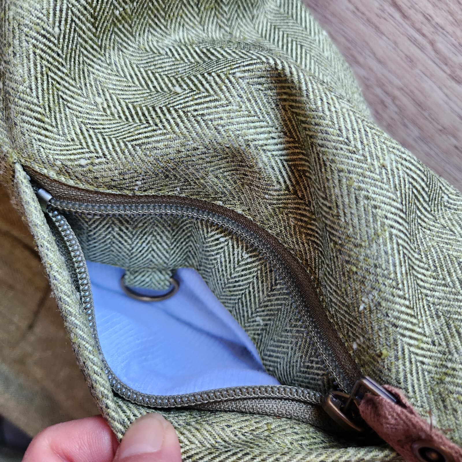 Obermeyer Tweaked Ski Winter Hood Jacket Insulated Herringbone Green Brown Sz.7 - Thumbnail 9